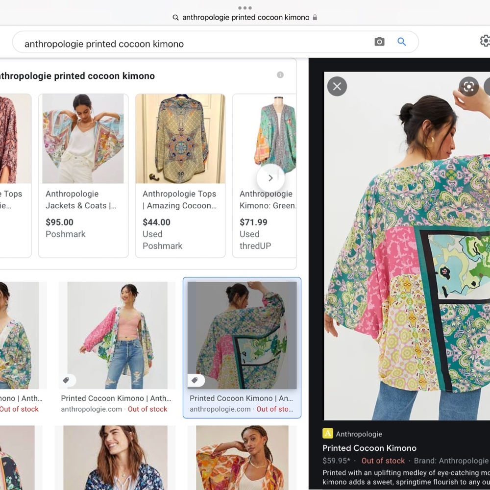 Anthropologie out of stock new with tags kimono